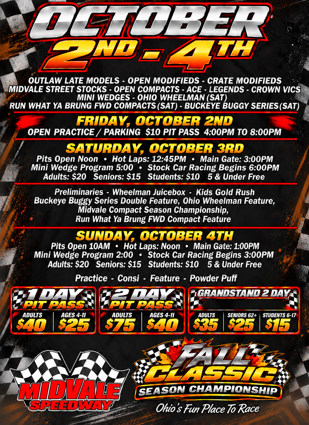 MIDVALE FALL CLASSIC & SEASON CHAMPIONSHIP WEEKEND!